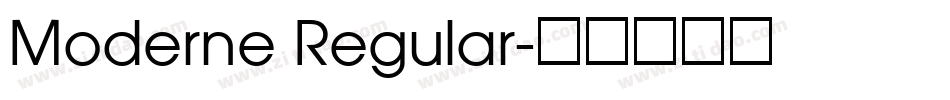 Moderne Regular字体转换